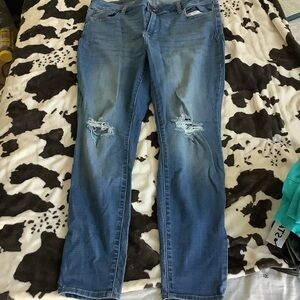 Fashion Nova Classic Blue Distressed Jeans